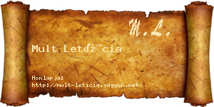 Mult Letícia névjegykártya